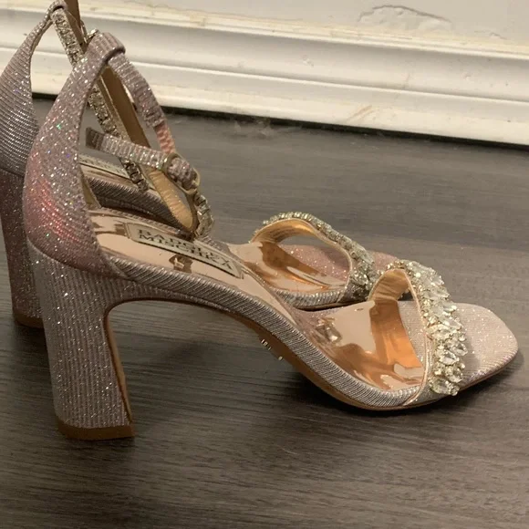 Badgley Mischka Women's Harriet Heeled Rose Sandal 7 - Picture 6 of 11